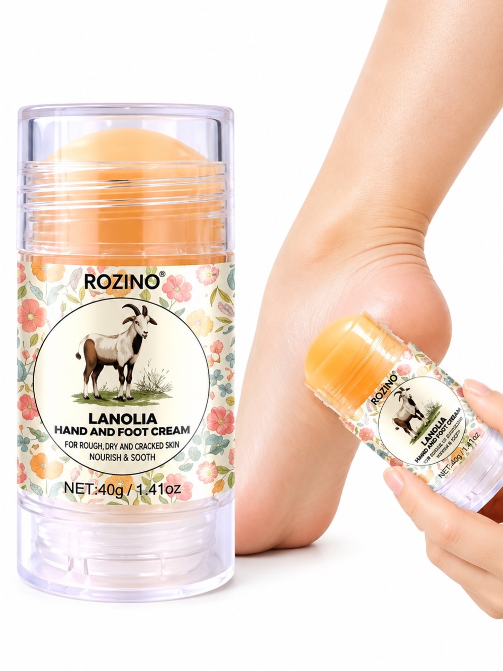 ROZINO Lanolin Hand & Foot Cream Stick 40g for Dry Cracked Skin NEW